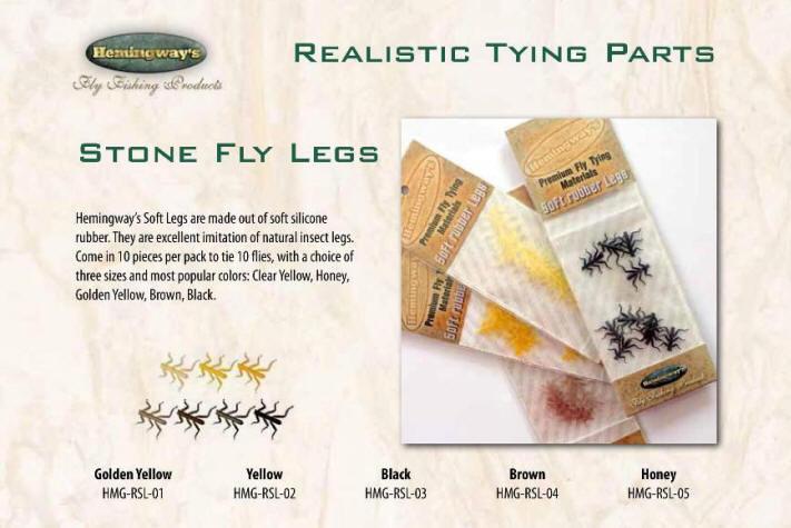 Hemingway's Stonefly Realistic Rubber Legs