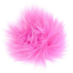 Wapsi Arctic Fox Fur Patch-Fl Pink