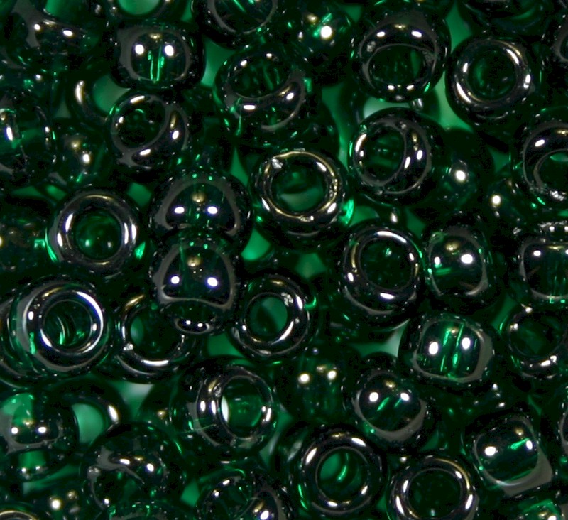 Tyers Glass Beads Midge Caddis Green