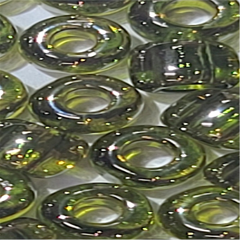 Tyers Glass Beads Midge Caddis Green