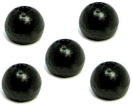 Wapsi-Painted Cyclops Beads-Black