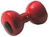 Wapsi Painted Dumbbell Eyes-Red