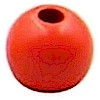 Wapsi Painted Tungsten Bomb Beads-Red