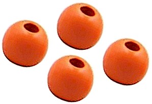 Wapsi Painted Tungsten Bomb Beads-Fl Fire Orange