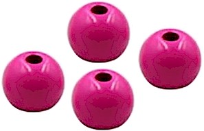 Wapsi Painted Tungsten Bomb Beads-Fl Pink