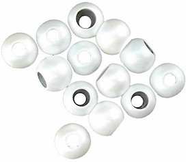 Wapsi Painted Tungsten Bomb Beads-White