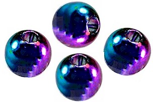 Wapsi Painted Tungsten Bomb Beads-Rainbow