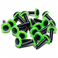 Wapsi Solid Plastic Eyes-Fl Green