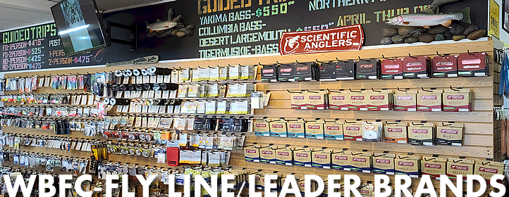 WBFC Pro-Shop Fly Line/Leader/Tippet Brands