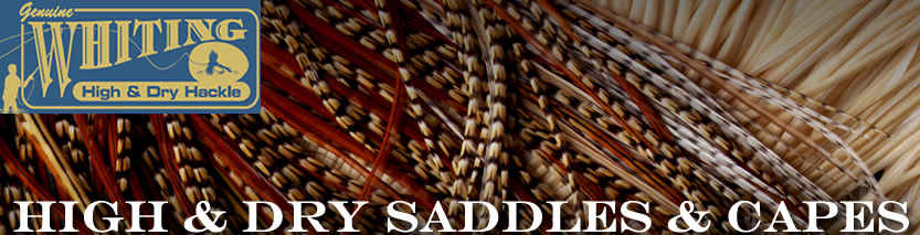 Whiting Farms High & Dry Saddle And Cape Hackle