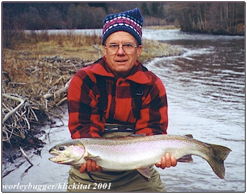 The Wild Klickitat Steelhead...Johns First On The Fly!  Catch & Relase All Wild Steelhead!!!