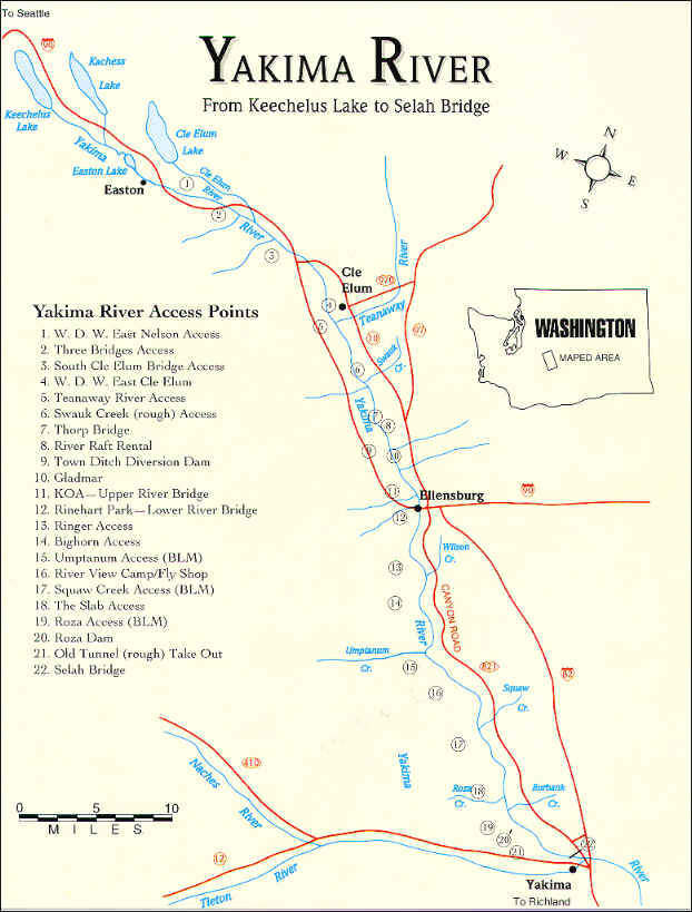 Yakima River Map