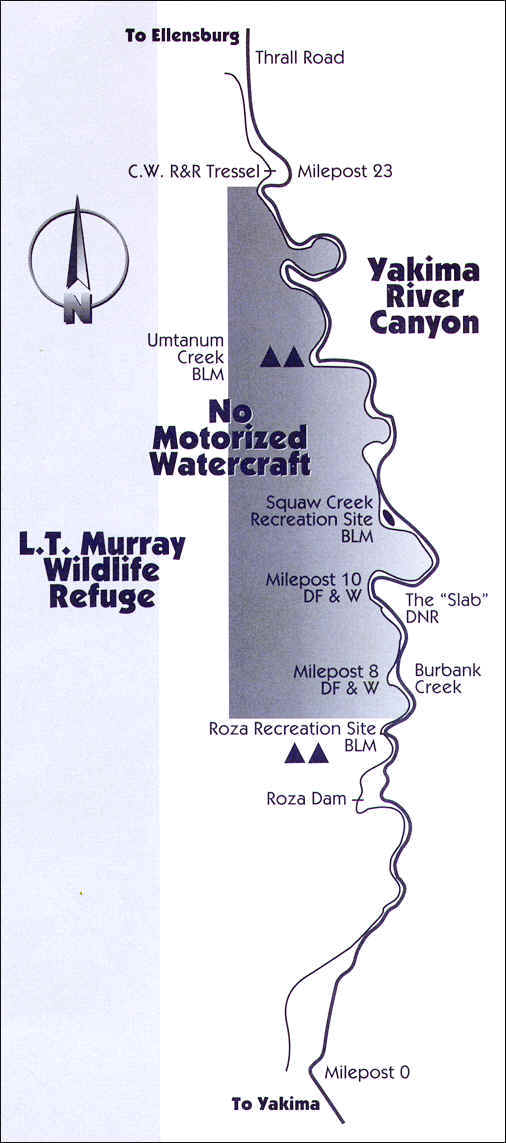 Yakima River Canyon Map